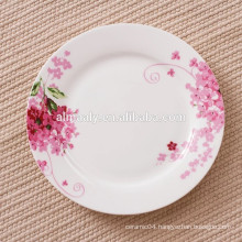 plain white ceramic dinner plate